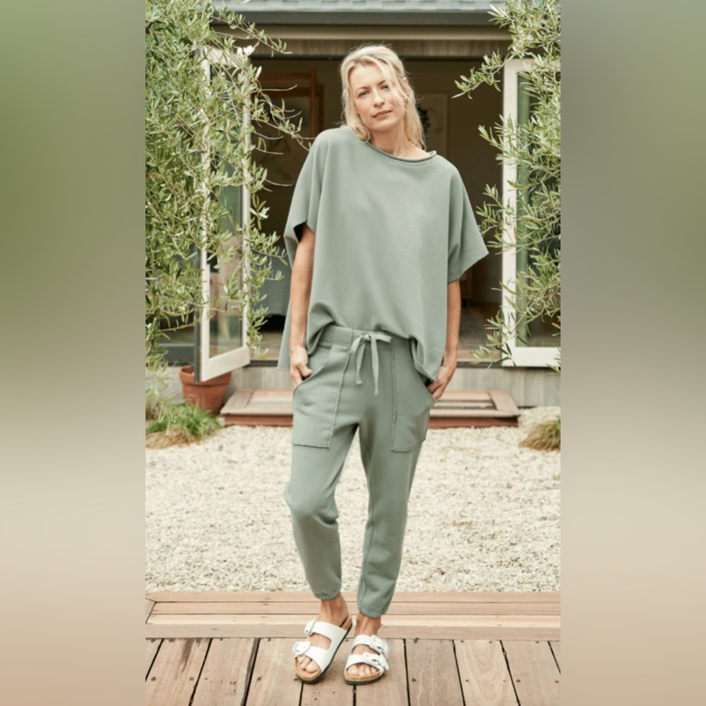 Frank & Eileen Eamon Jogger Sweatpant Triple Fleece Sage Size Small - Picture 9 of 9